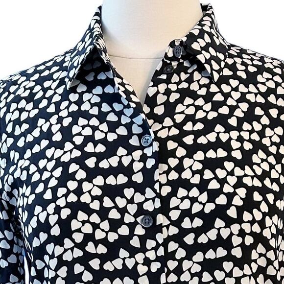 EQUIPMENT Essential Silk Heart Shirt Small - Picture 4 of 10